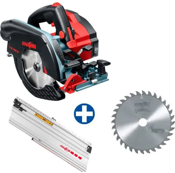Mafell cordless circular saw K 65 18M bl in T-MAX with guide rail and saw blade
